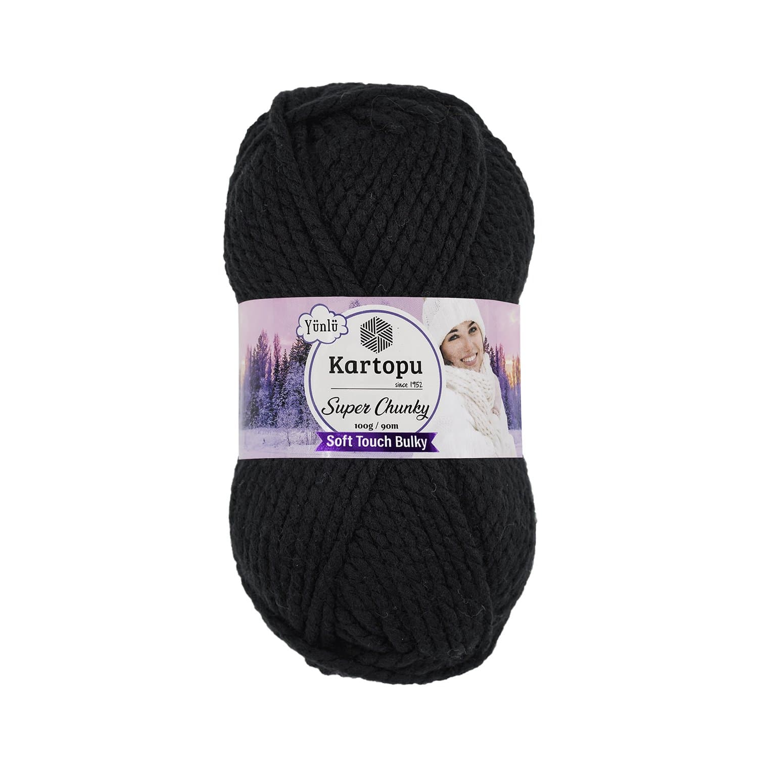 Kartopu Super Chunky K940 Siyah Kışlık İp