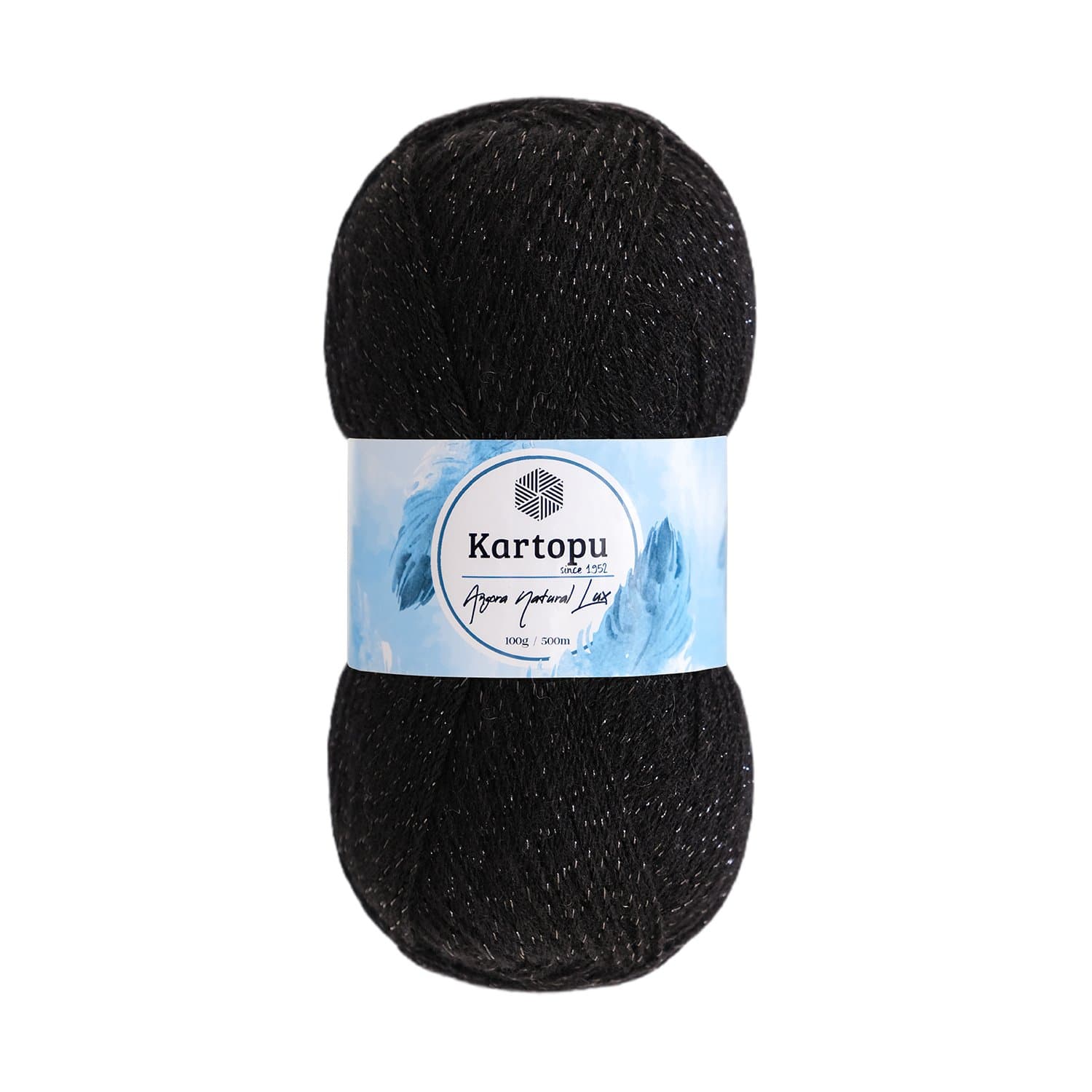 Kartopu Angora Natural Lux K940 Siyah Yelek ve Şal İpi