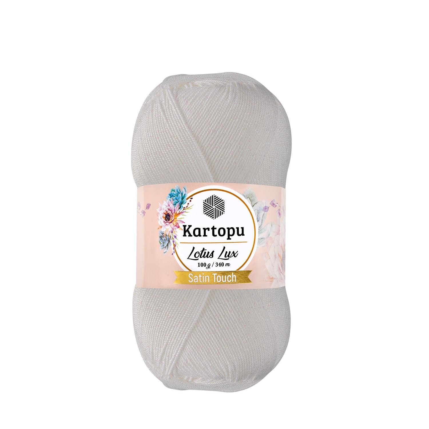 Kartopu Lotus Lux K010 Beyaz Örgü İpi