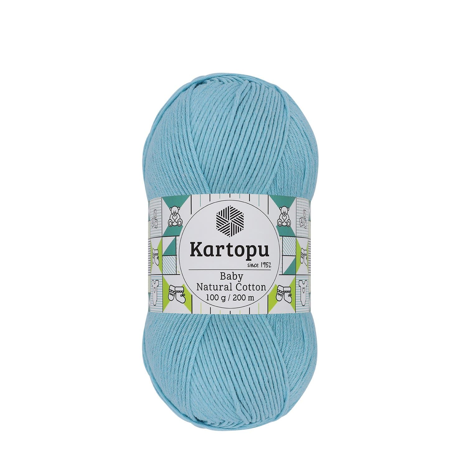 Kartopu Baby Natural Cotton K551 Turkuaz Örgü İpi