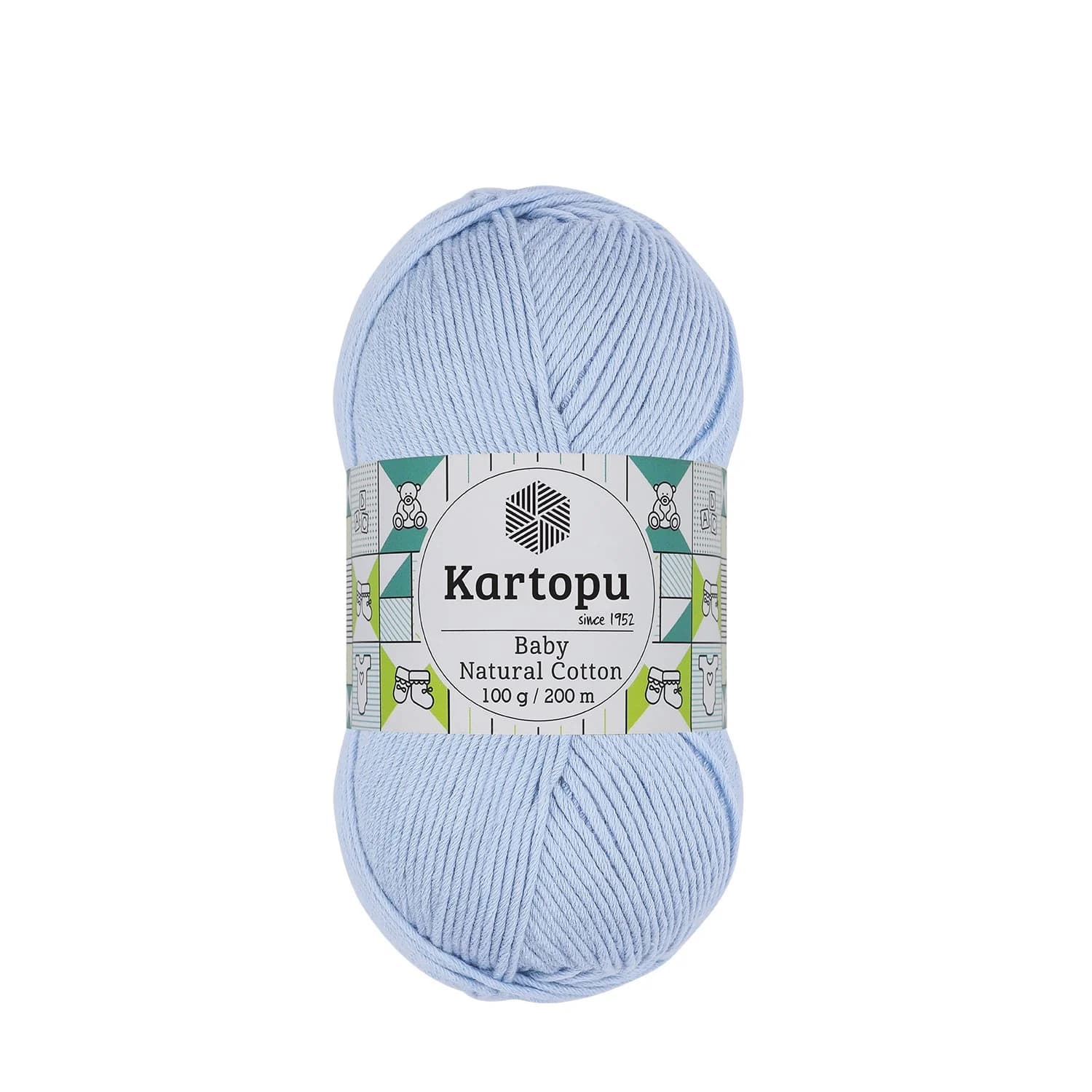 Kartopu Baby Natural Cotton K544 Açık Mavi Örgü İpi